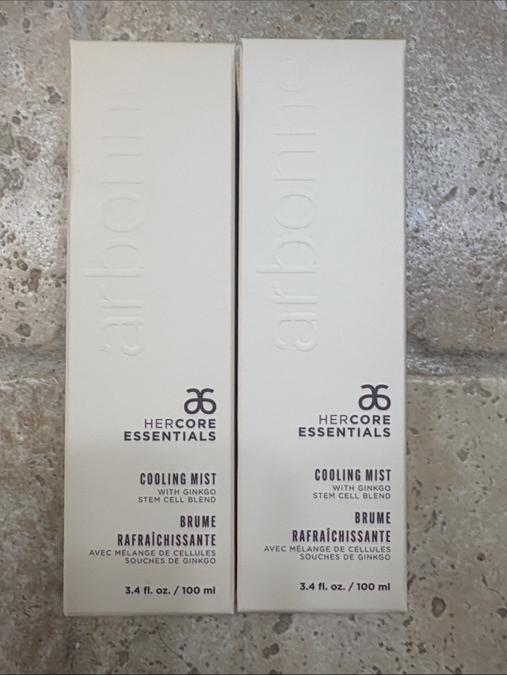 Arbonne HerCore Essentials Cooling Mist 3.4 oz – Lot of 2 NEW